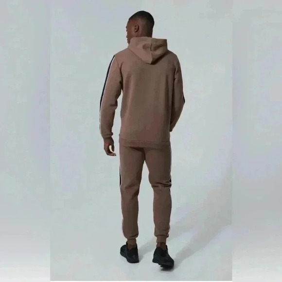 Boo Hoo MAN ACTIVE STRIPE HOODED TRACKSUIT - Picture 3 of 5
